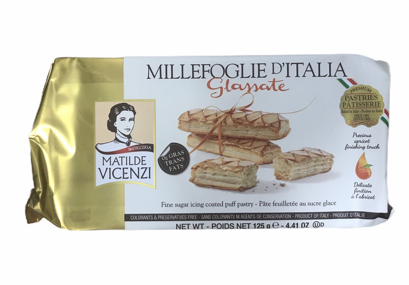 Vicenzi Glazed Millefoglie Cookies - 125 g