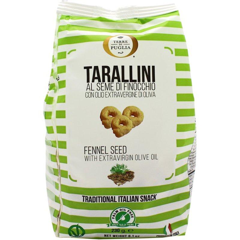 Terre Di Puglia Tarallini - Fennel Seed With Extra Virgin Olive Oil - 230 g