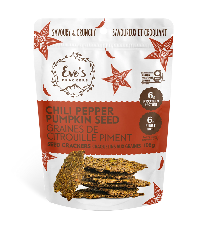 Chili Pepper Pumpink seeds crackers - 108 gr