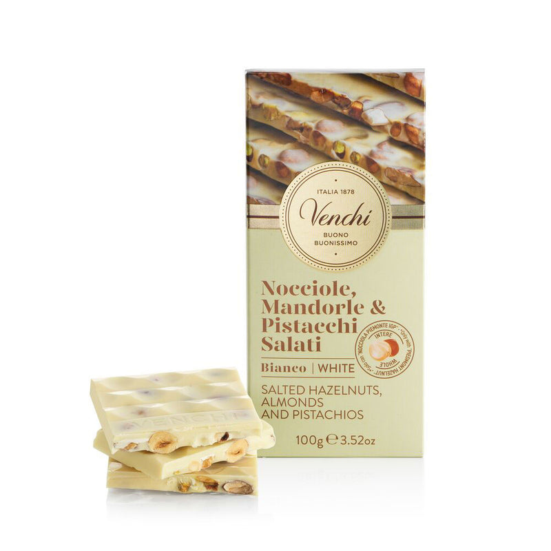 White Chocolate Salted Nuts Bar - 100g