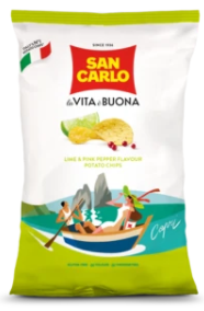 San Carlo Chips - Lime & Pink Pepper 45g