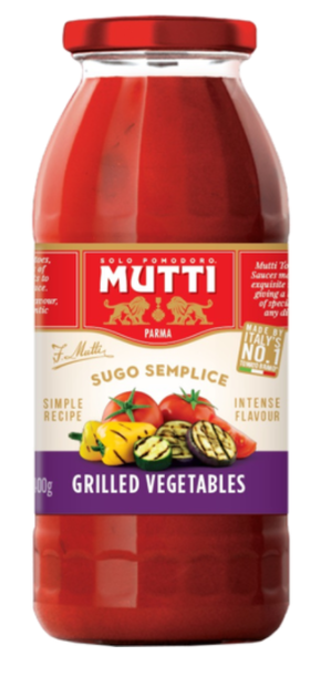 Mutti Tomato Sauce With Grilled Vegetables - 398ml