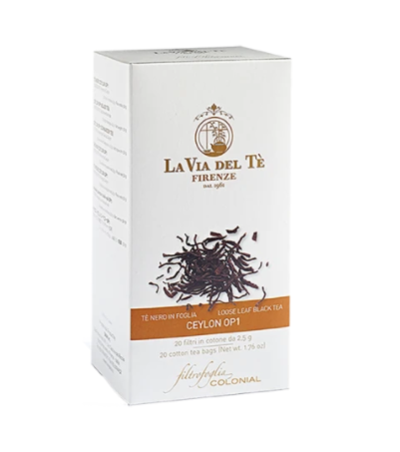 La Via Del Te Ceylon Black Tea 20 Bags 50gr