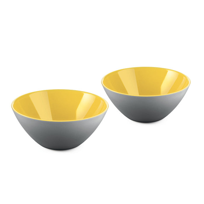 Guzzini Grey & Yellow My Fusion Bowls - Assorted Sizes