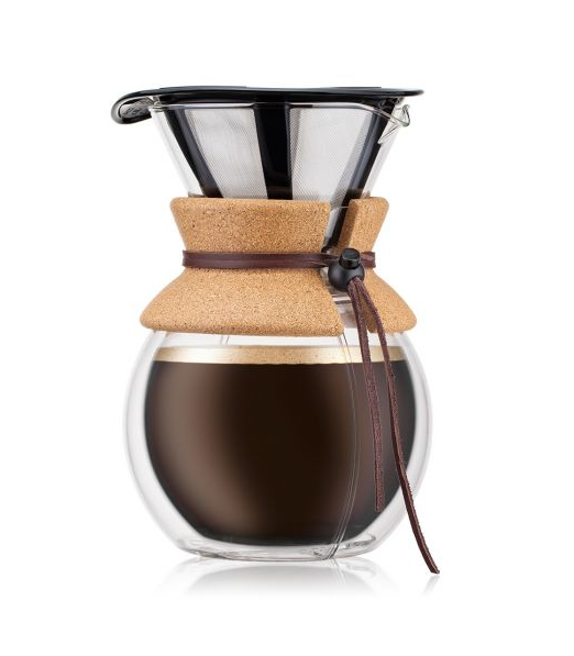 Bodum Pour Over, Double wall Coffee Maker, 8 cup, 1.0 l, 34 oz