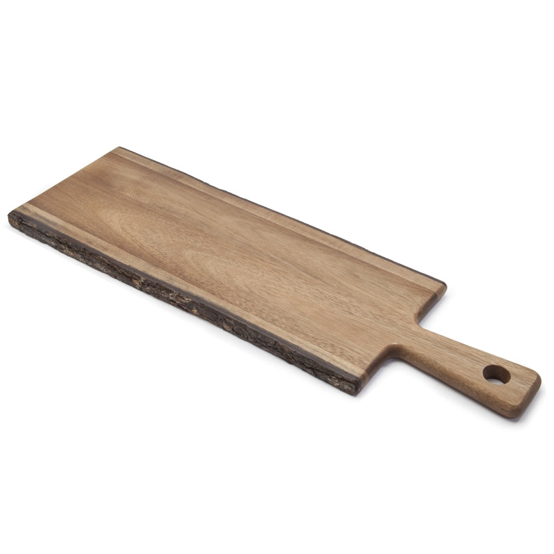 Natural Living Natural Edge Serving Board with Handle