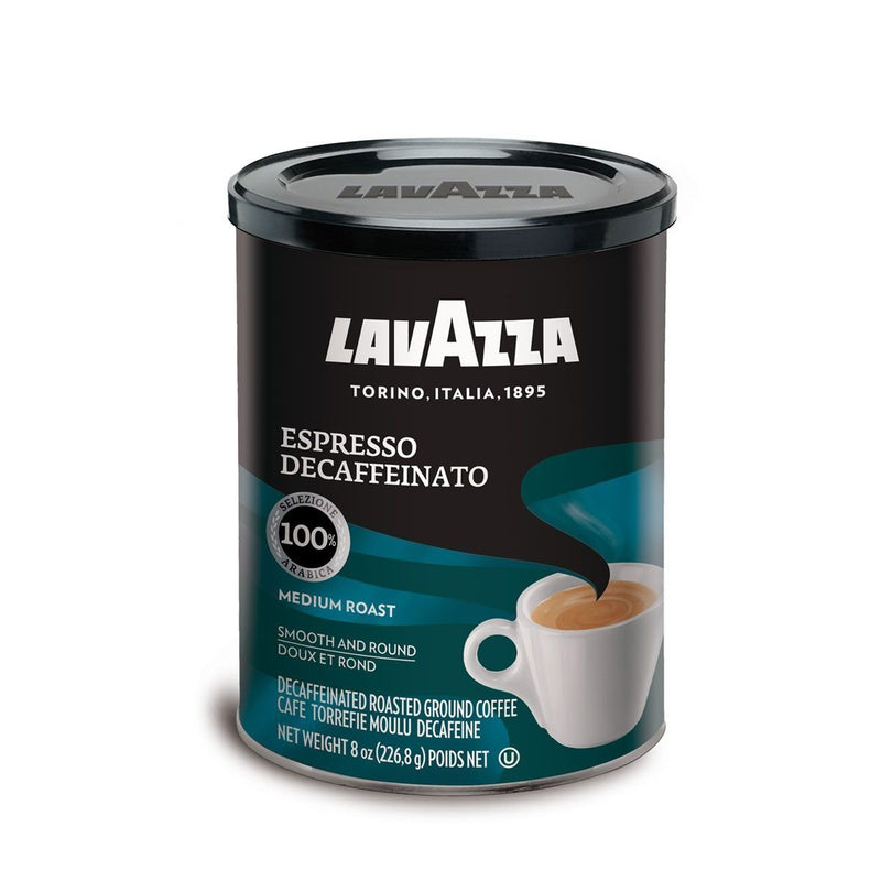 Lavazza Ground Decaffeinated Espresso Coffee In Tin