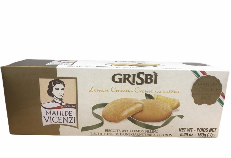 Vicenzi Grisbi Lemon Cream Cookies - 150 g