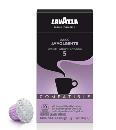 Lavazza Espresso Lungo Avvolgente Coffee Capsules- 55 gr