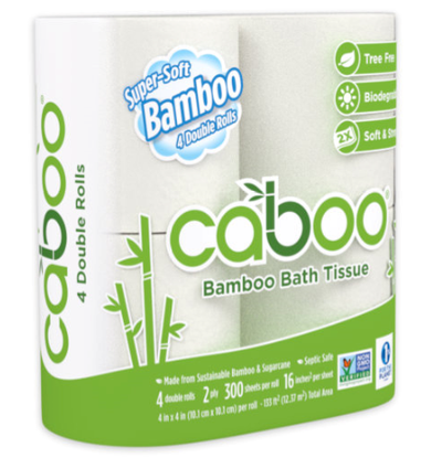 Caboo Toilet Tissue - 4 Rolls