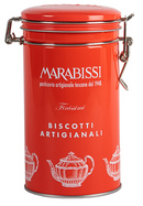 Chocolate Cantucci in Red Tin - 150g