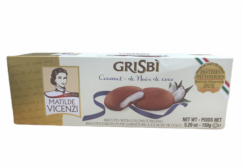Vicenzi Grisbi Coconut Cookies - 150 g