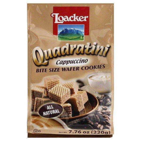 Loacker Quadratini Cappuccino Wafers - 220 g