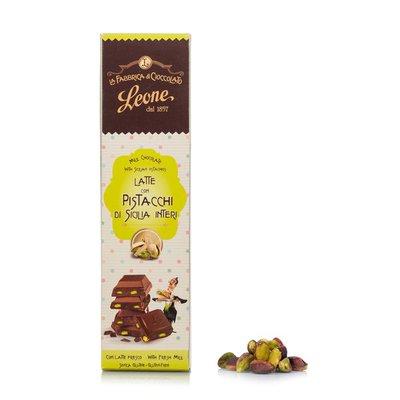 Pastigle Leone Chocolate Milk Bar With Pistachio - 55 gr
