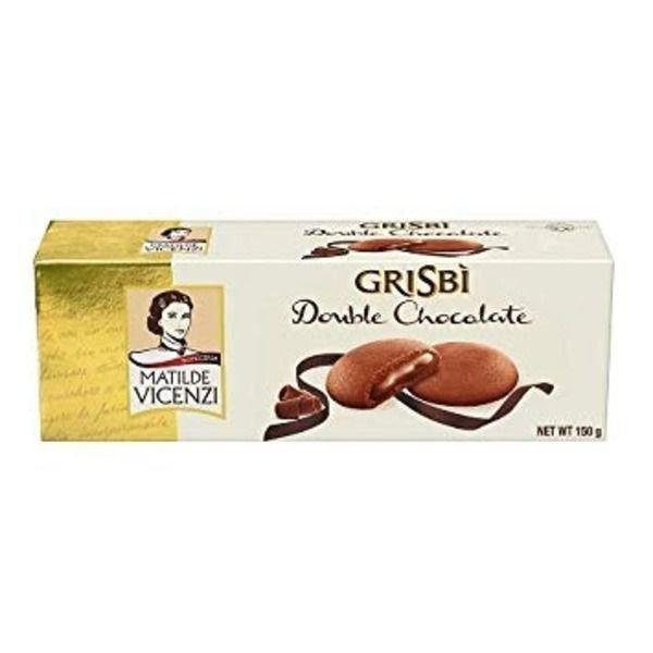 Vicenzi Grisbi Chocolate Filled Cream Cookies - 150 g