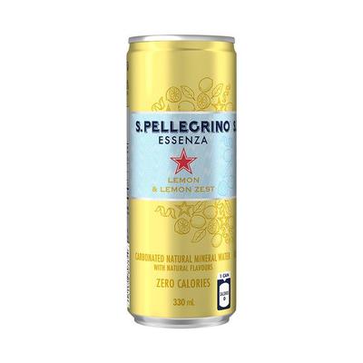San Pellegrino Essenza Lemon & Lemon Zest Flavored Mineral Water - 330ml