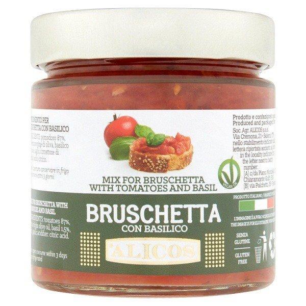 Alicos Bruschetta With Fresh Tomatoes & Basil - 190 ml