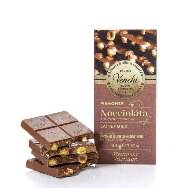 Venchi Milk Chocolate Hazelnut Bar - 100 g